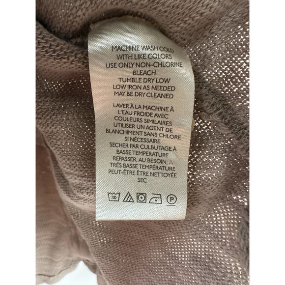 We The Free People Taylor Henley Thermal Top Small Brown Slouchy Boho Grunge - Picture 9 of 12